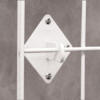 Three Inch On-Center GRID PANEL WALL HOOK Black 20-686 White 20-693 Chrome 21-498