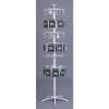 WHITE 48 PEG-6 TIER FLOOR SPINNER 21-516